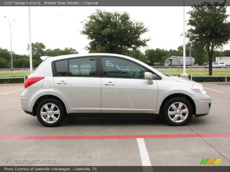 Brilliant Silver Metallic / Charcoal 2007 Nissan Versa SL