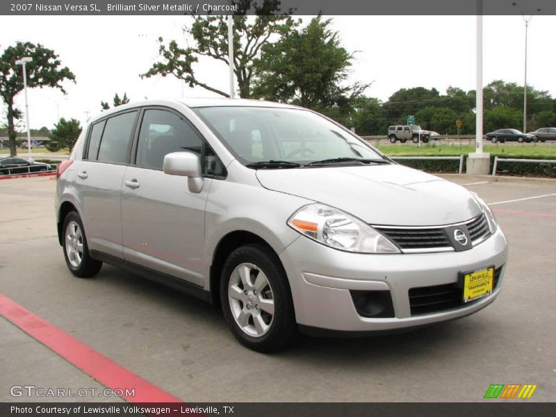 Brilliant Silver Metallic / Charcoal 2007 Nissan Versa SL