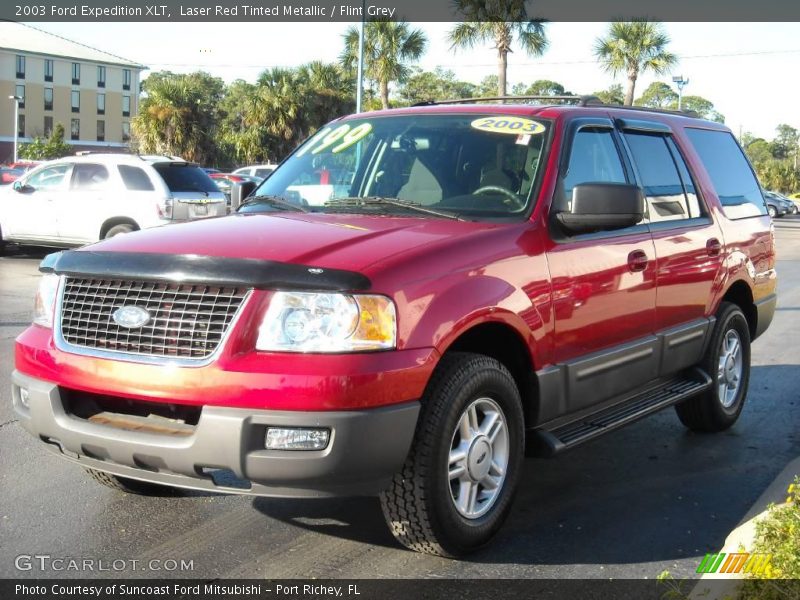 Laser Red Tinted Metallic / Flint Grey 2003 Ford Expedition XLT