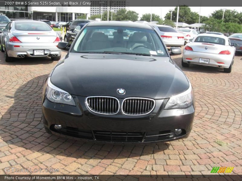 Jet Black / Grey 2007 BMW 5 Series 525i Sedan