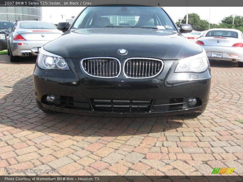 Jet Black / Grey 2007 BMW 5 Series 525i Sedan