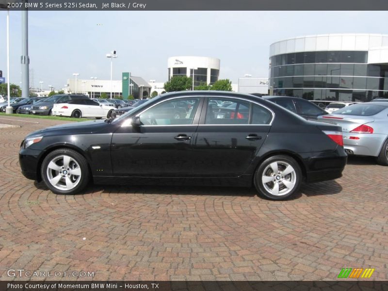Jet Black / Grey 2007 BMW 5 Series 525i Sedan