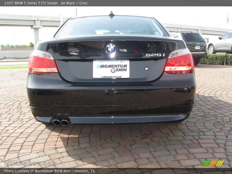 Jet Black / Grey 2007 BMW 5 Series 525i Sedan