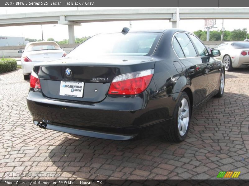 Jet Black / Grey 2007 BMW 5 Series 525i Sedan