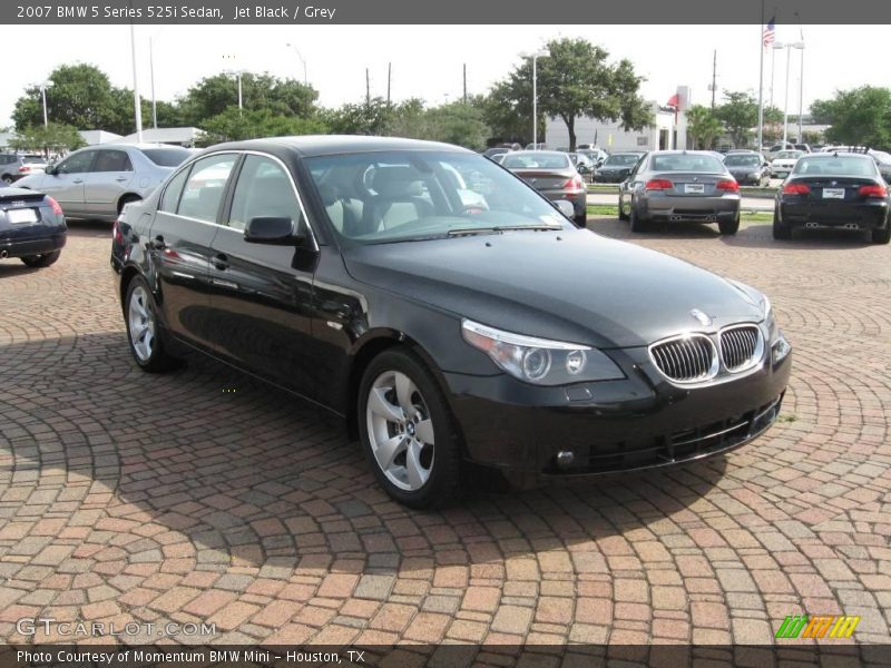 Jet Black / Grey 2007 BMW 5 Series 525i Sedan