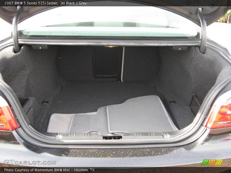 Jet Black / Grey 2007 BMW 5 Series 525i Sedan