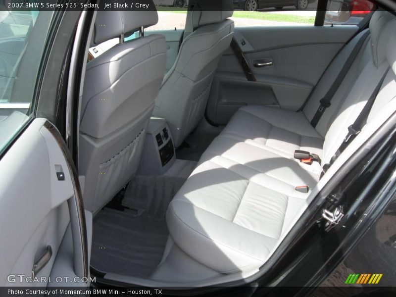 Jet Black / Grey 2007 BMW 5 Series 525i Sedan