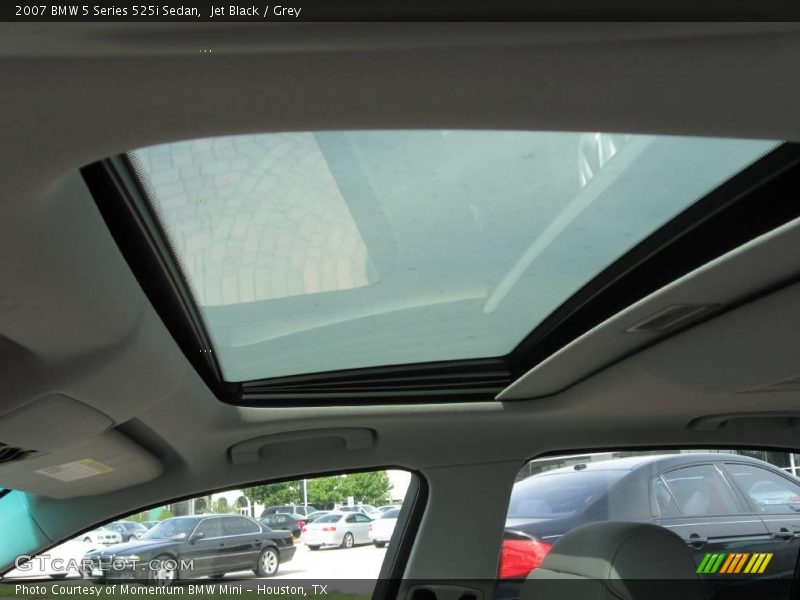 Jet Black / Grey 2007 BMW 5 Series 525i Sedan