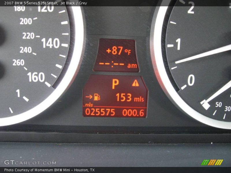 Jet Black / Grey 2007 BMW 5 Series 525i Sedan