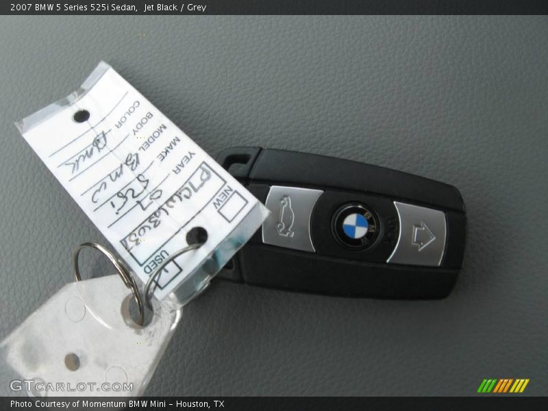 Jet Black / Grey 2007 BMW 5 Series 525i Sedan