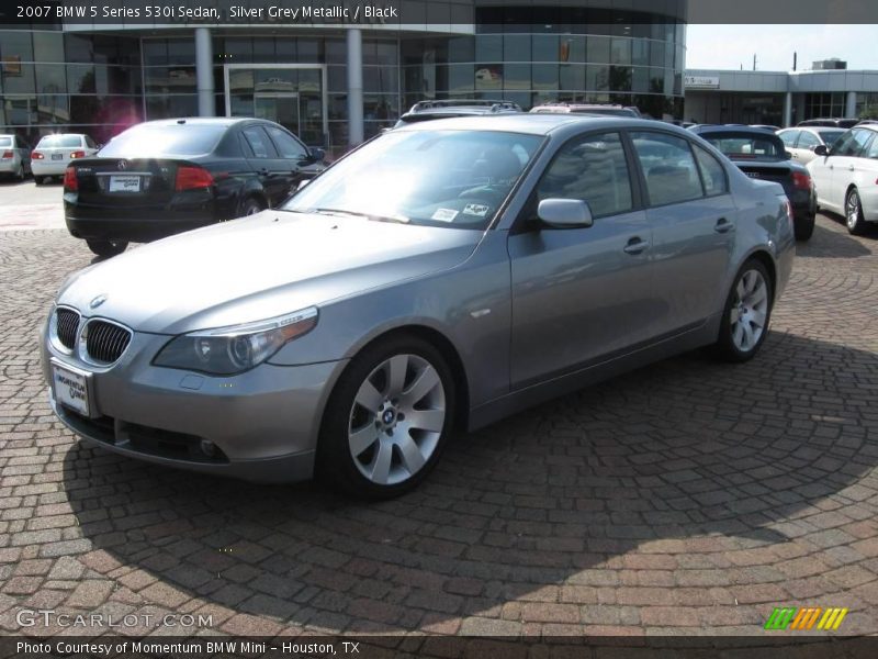 Silver Grey Metallic / Black 2007 BMW 5 Series 530i Sedan