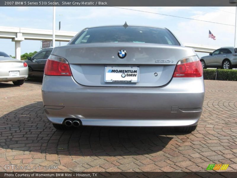 Silver Grey Metallic / Black 2007 BMW 5 Series 530i Sedan
