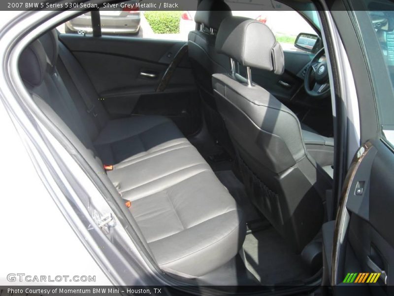 Silver Grey Metallic / Black 2007 BMW 5 Series 530i Sedan