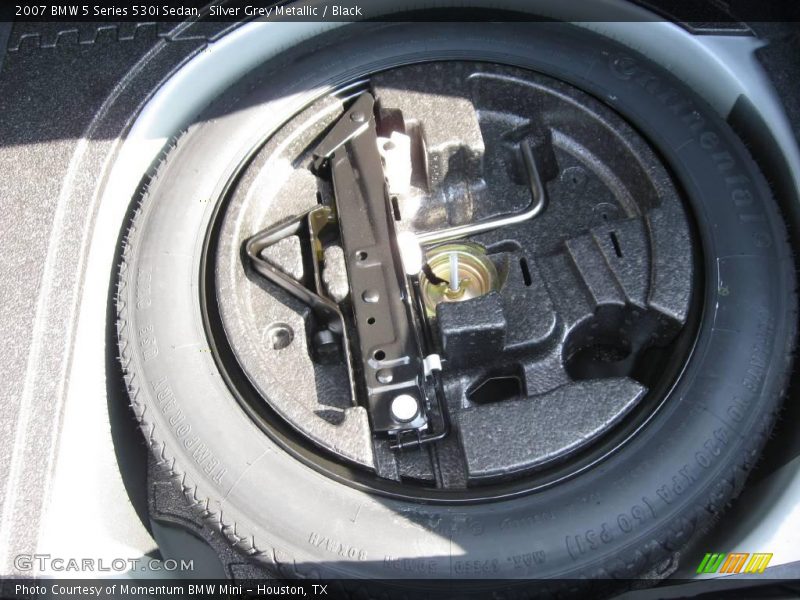 Silver Grey Metallic / Black 2007 BMW 5 Series 530i Sedan