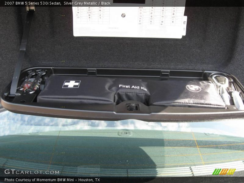 Silver Grey Metallic / Black 2007 BMW 5 Series 530i Sedan