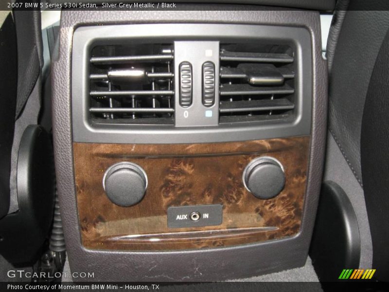 Silver Grey Metallic / Black 2007 BMW 5 Series 530i Sedan