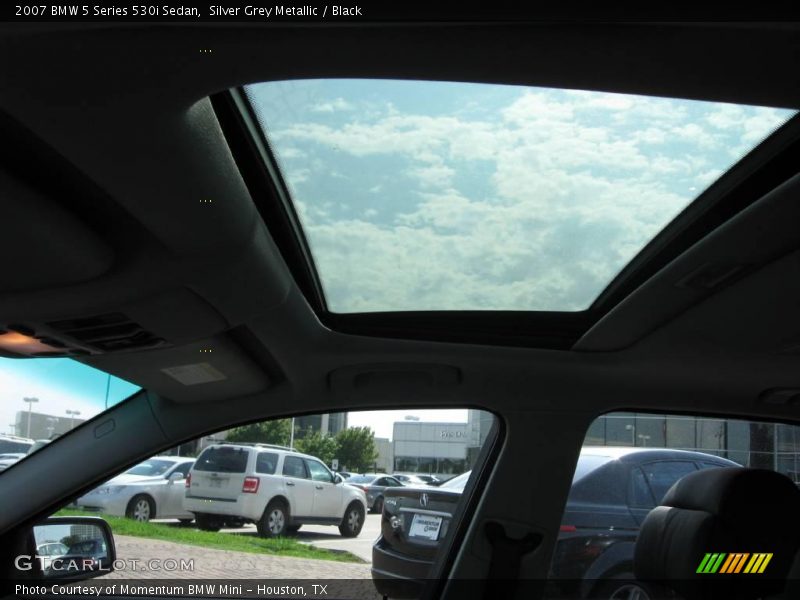 Silver Grey Metallic / Black 2007 BMW 5 Series 530i Sedan