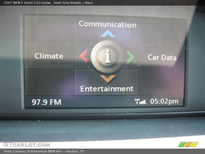 Silver Grey Metallic / Black 2007 BMW 5 Series 530i Sedan