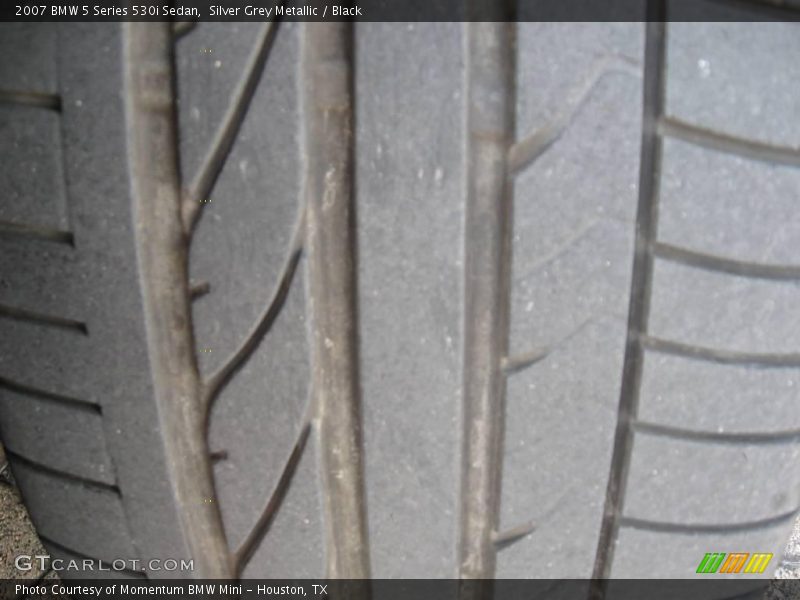 Silver Grey Metallic / Black 2007 BMW 5 Series 530i Sedan