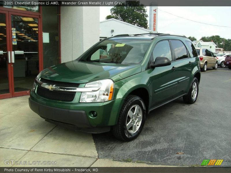 Meander Green Metallic / Light Gray 2005 Chevrolet Equinox LS AWD
