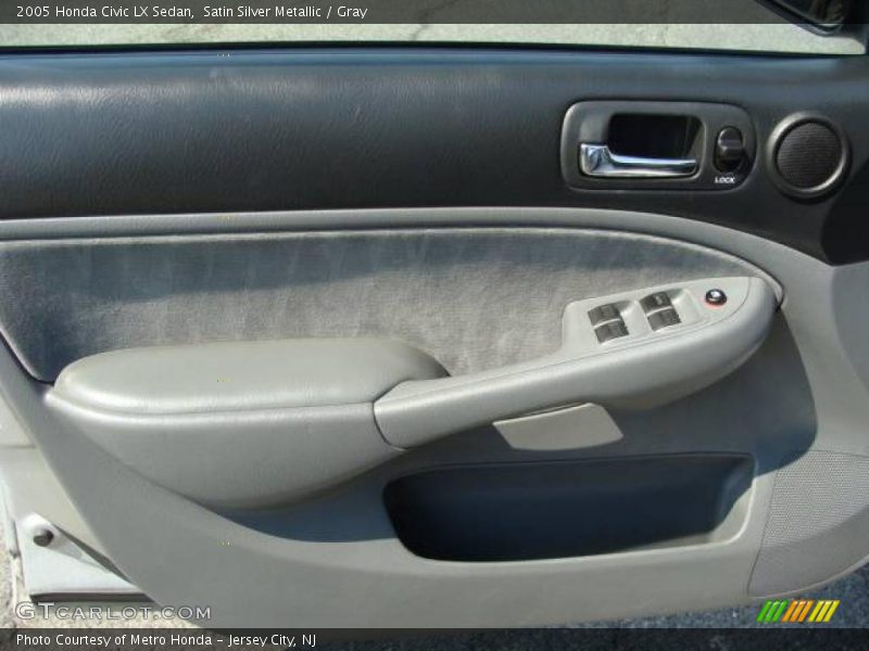 Satin Silver Metallic / Gray 2005 Honda Civic LX Sedan