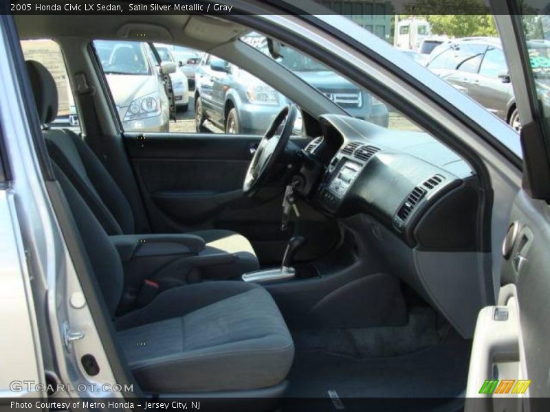 Satin Silver Metallic / Gray 2005 Honda Civic LX Sedan