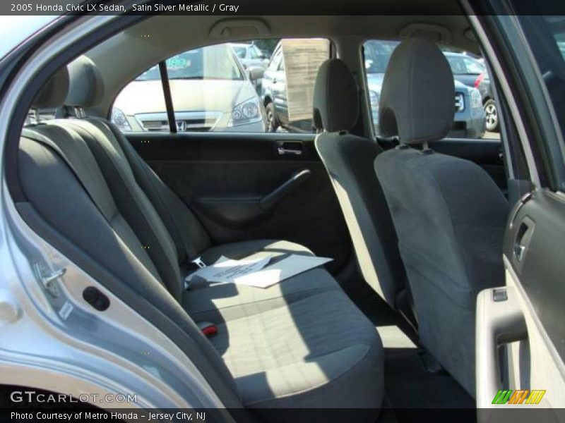 Satin Silver Metallic / Gray 2005 Honda Civic LX Sedan
