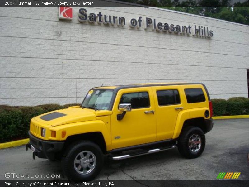 Yellow / Ebony Black/Pewter 2007 Hummer H3
