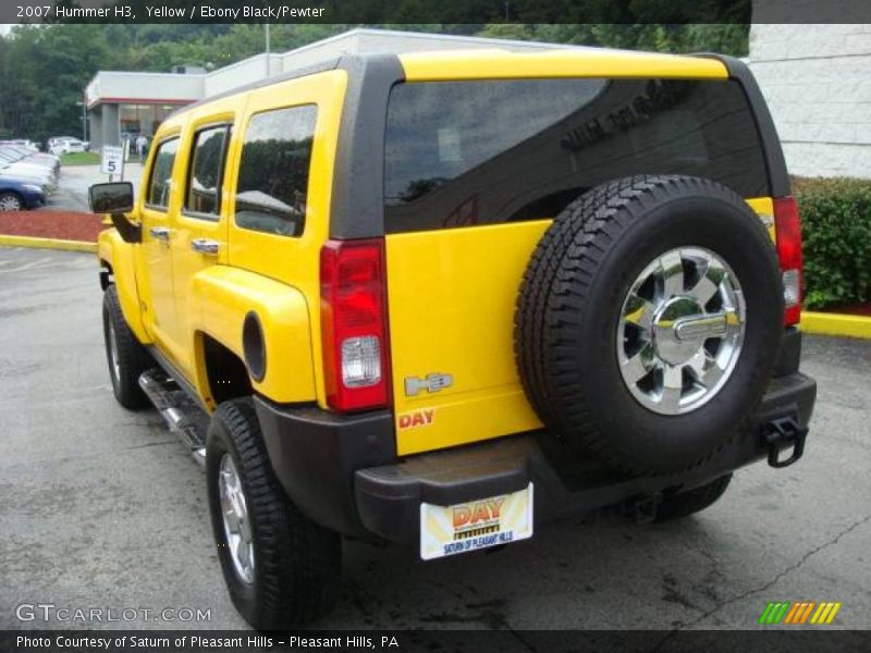 Yellow / Ebony Black/Pewter 2007 Hummer H3