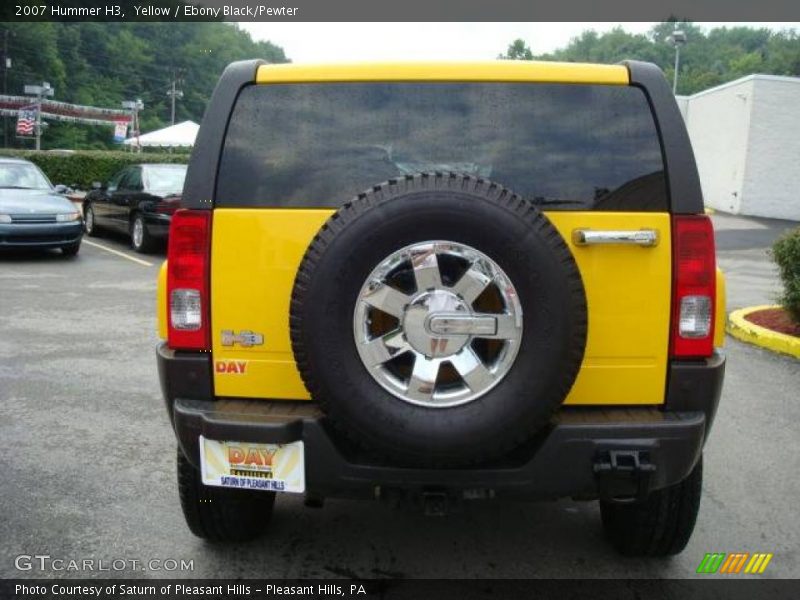 Yellow / Ebony Black/Pewter 2007 Hummer H3