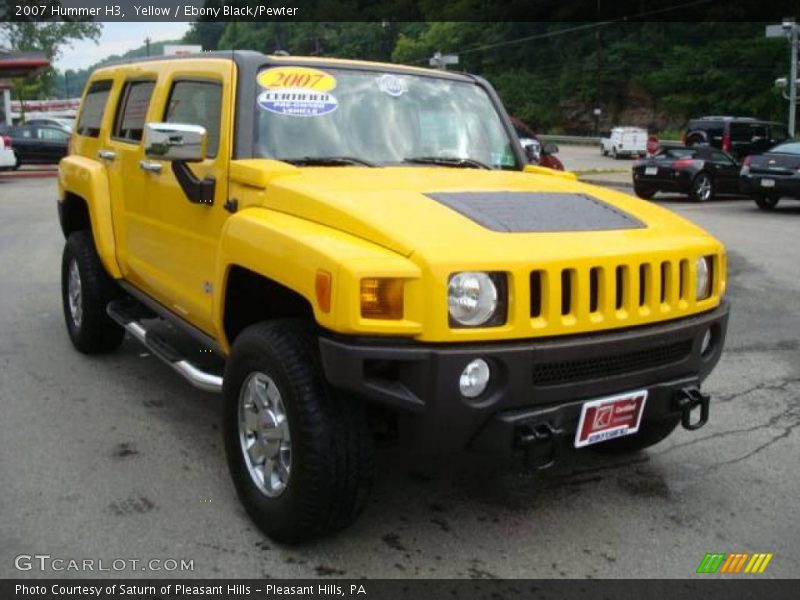 Yellow / Ebony Black/Pewter 2007 Hummer H3