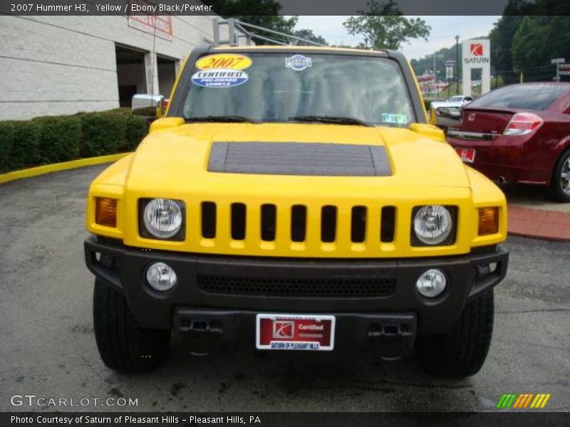 Yellow / Ebony Black/Pewter 2007 Hummer H3