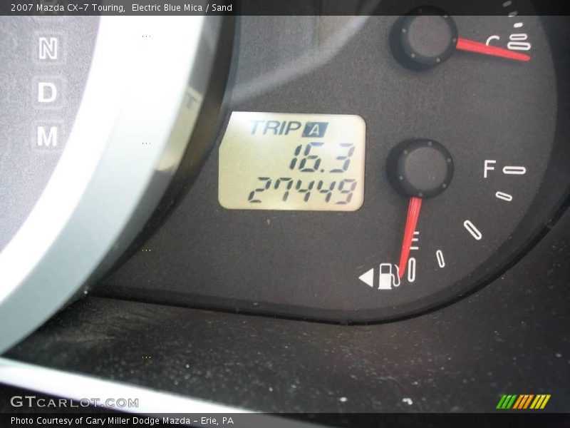 Electric Blue Mica / Sand 2007 Mazda CX-7 Touring