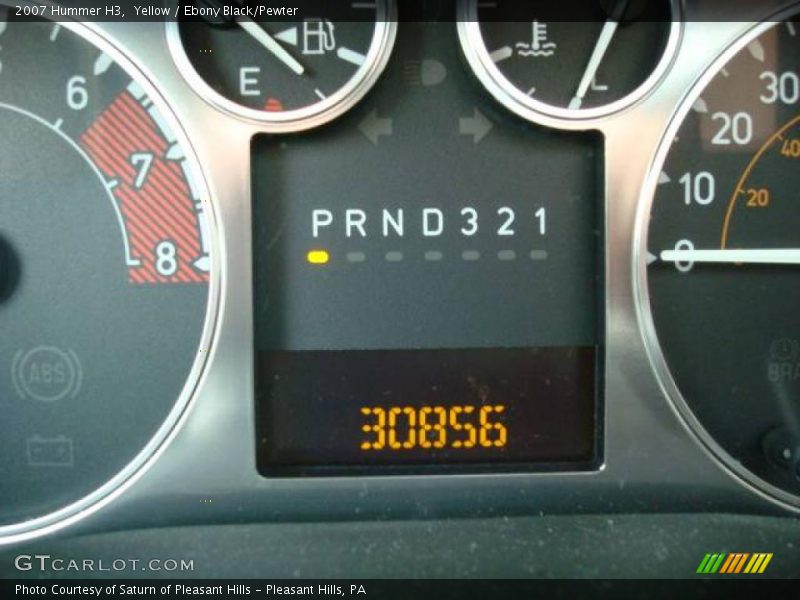 Yellow / Ebony Black/Pewter 2007 Hummer H3