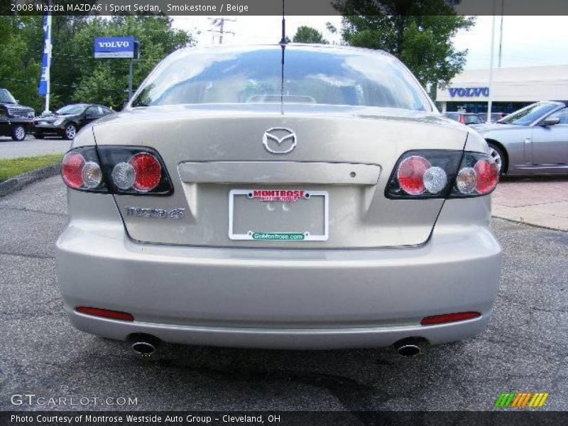 Smokestone / Beige 2008 Mazda MAZDA6 i Sport Sedan