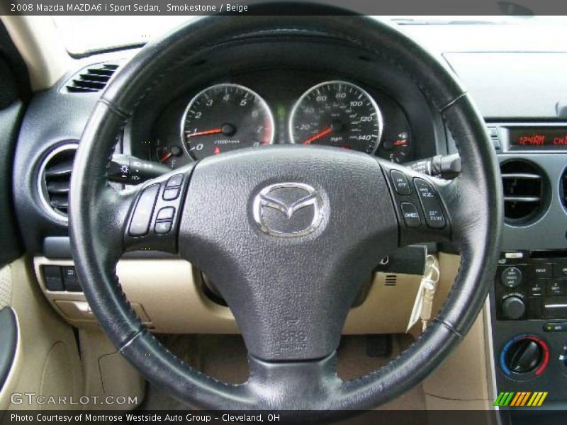 Smokestone / Beige 2008 Mazda MAZDA6 i Sport Sedan
