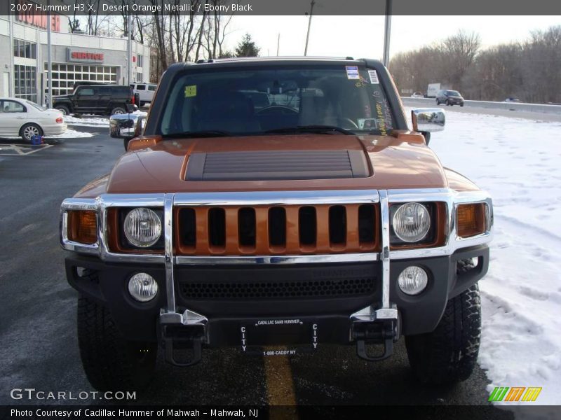 Desert Orange Metallic / Ebony Black 2007 Hummer H3 X