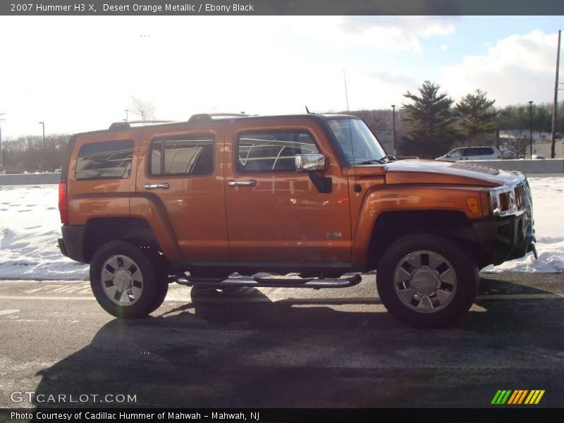 Desert Orange Metallic / Ebony Black 2007 Hummer H3 X