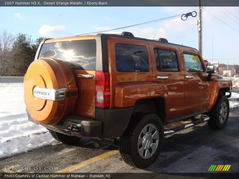 Desert Orange Metallic / Ebony Black 2007 Hummer H3 X