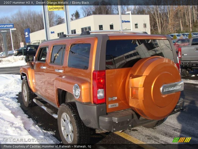 Desert Orange Metallic / Ebony Black 2007 Hummer H3 X