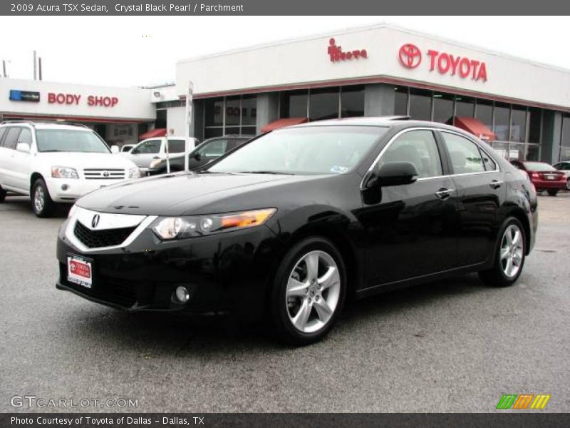 Crystal Black Pearl / Parchment 2009 Acura TSX Sedan