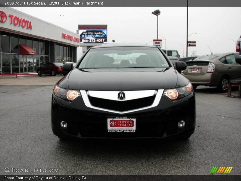 Crystal Black Pearl / Parchment 2009 Acura TSX Sedan