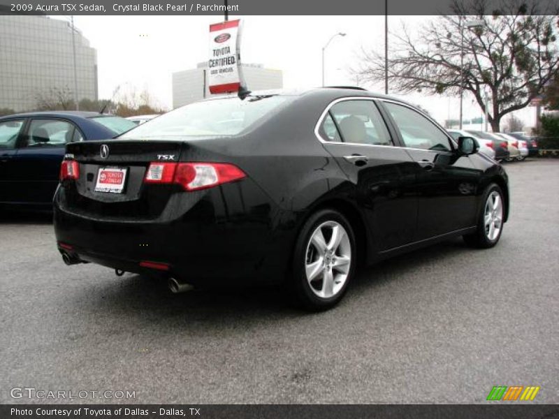 Crystal Black Pearl / Parchment 2009 Acura TSX Sedan