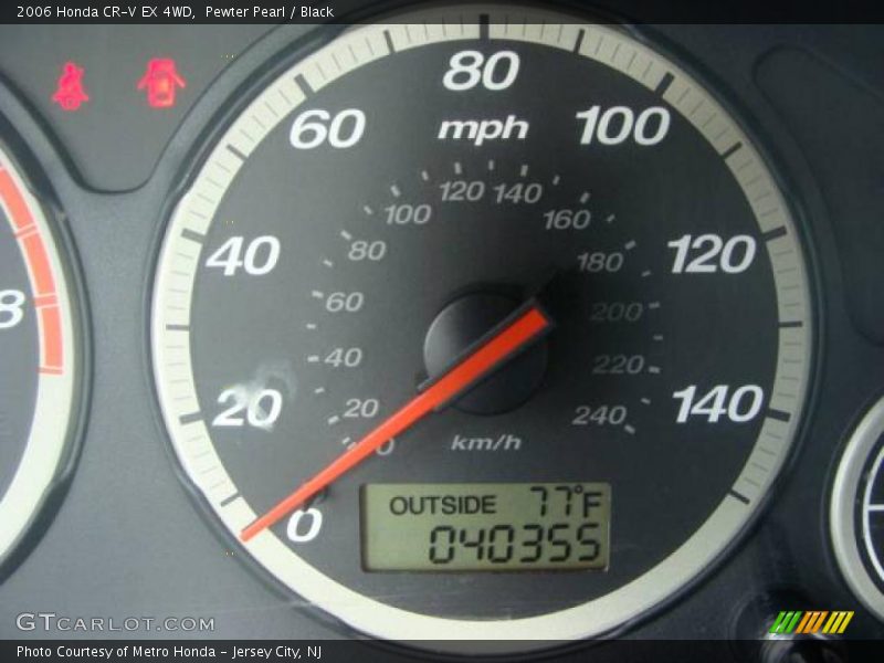 Pewter Pearl / Black 2006 Honda CR-V EX 4WD