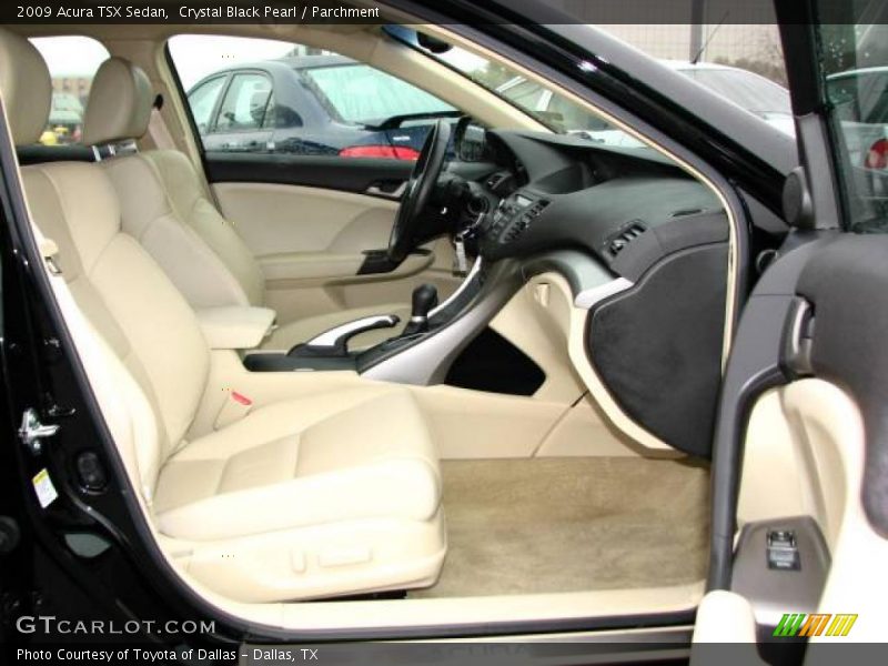 Crystal Black Pearl / Parchment 2009 Acura TSX Sedan