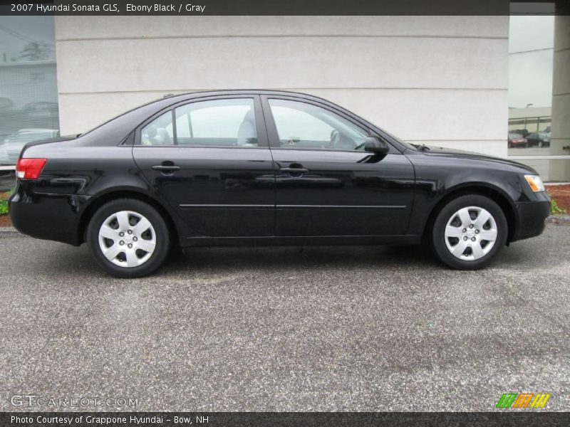 Ebony Black / Gray 2007 Hyundai Sonata GLS