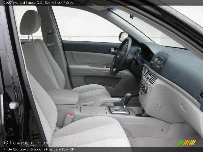 Ebony Black / Gray 2007 Hyundai Sonata GLS