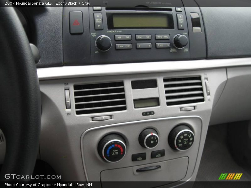 Ebony Black / Gray 2007 Hyundai Sonata GLS