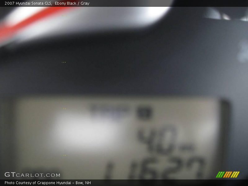 Ebony Black / Gray 2007 Hyundai Sonata GLS
