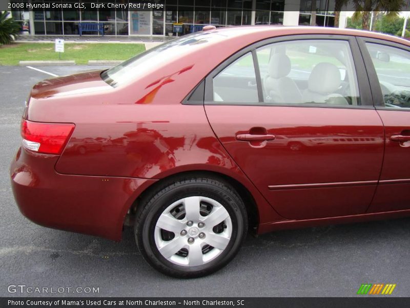 Dark Cherry Red / Beige 2008 Hyundai Sonata GLS